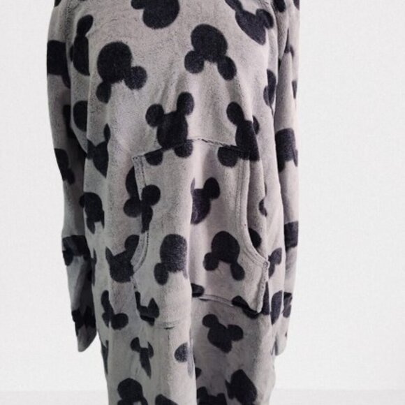 Disney Micky Mouse Fleece Women's Pullover Top Size Extra Large Grey and Blue - Picture 2 of 8